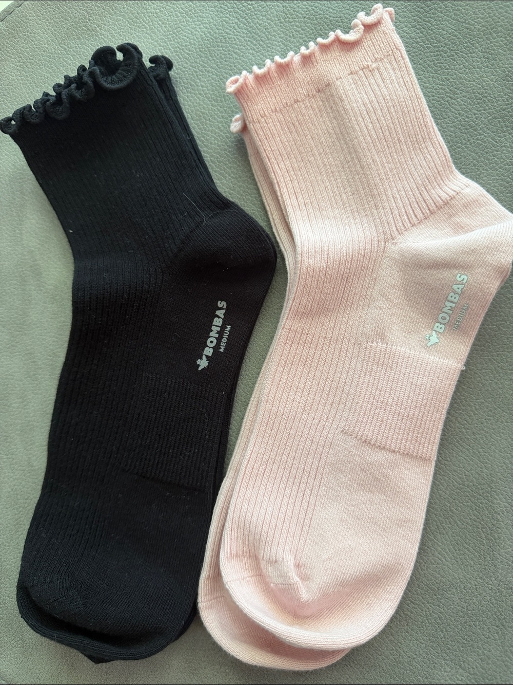 Bombas Set/2 Ruffle Rib Quarter Socks - Picture 2 of 2